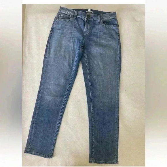 Eileen Fisher Denim - Eileen Fisher Womens Size 4 Straight Leg Stretch Denim Blue Ankle Jeans 28x28